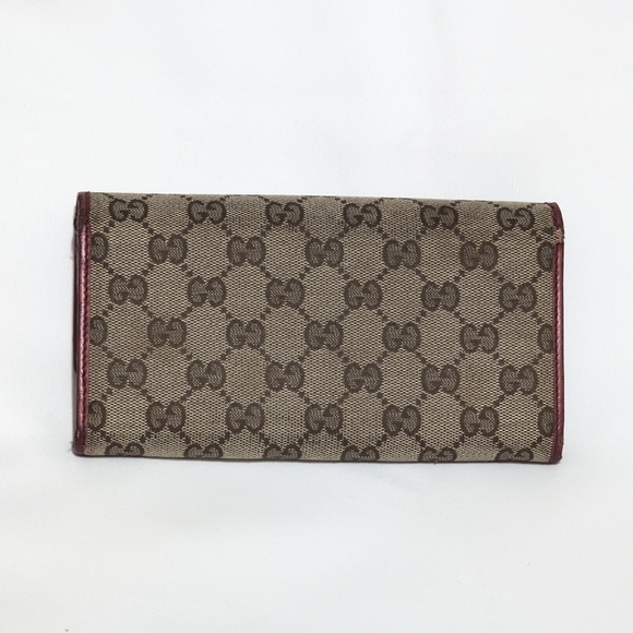 Gucci Monogrammed Gold GG Heart Continental Wallet - Picture 2 of 14